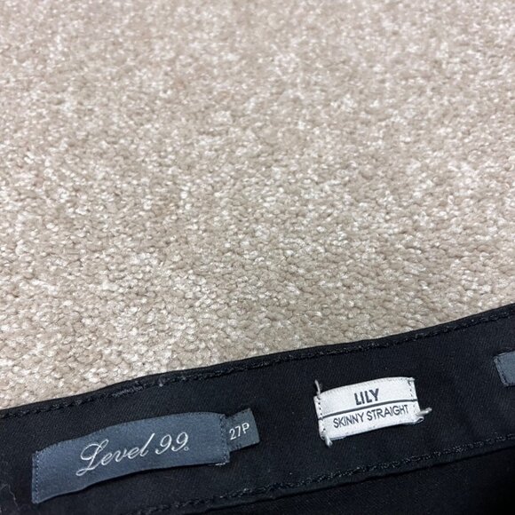 Level 99 Jegging Lily Skinny Straight Black Women's Size 27 P Pockets - Picture 8 of 12